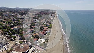 Panoramic Aerial view of Marbella Nueva Andalucia Spain