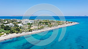 Panoramic aerial view of a Mediterranean island Kos photo