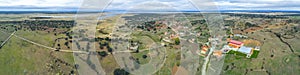 Panoramic  aerial view of the Salamanca rural in Castilla and Leon, Spain photo