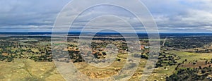 Panoramic  aerial view of the Salamanca rural in Castilla and Leon, Spain photo