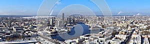 Panoramic aerial view of Yekaterinburg, Russia