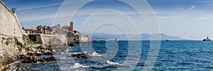 Panoramic of Antibes on the French Riviera