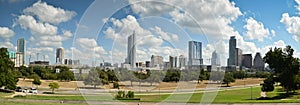 Panoramic Austin Texas skyline