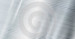 Panoramic background silver steel metal texture - Vector