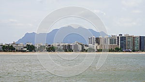 Panoramic banner of Vitoria promenade and landscape, Espirito Santo, Brazil photo