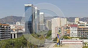 Panoramic of Barcelona photo