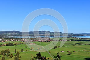 Panoramic of Bavaria in Germany. Landscape.