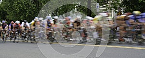 Panoramic Bicycle Race Blur