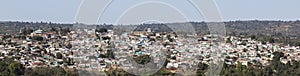 Panoramic bird eye view of city of Jugol. Harar. Ethiopia.