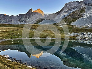 Panoramic Bliss: Sunrise Over Hautes Alps Peaks, Vanoise National Park, France