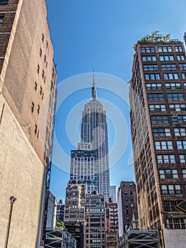 Panoramic buildings of new york in the manhattan area
