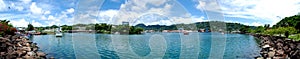 Panoramic Castries, Caribbean St. Lucia Capital