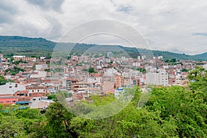 panoramic of the city of San Gil, Santander, Colombia photo