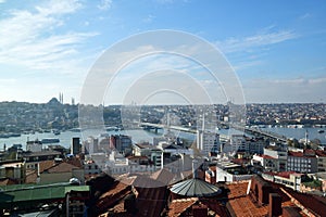 Panoramic Cityscape of Istanbul Turkey