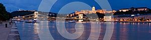 Panoramic cityscape landmark royal Buda castle