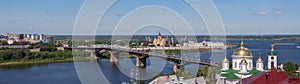 Panoramic cityscape of Nizhny Novgorod.