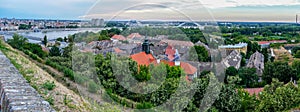 Panoramic cityscape in Novi Sad, Serbia