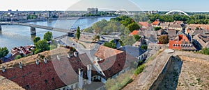 Panoramic cityscape in Novi Sad, Serbia