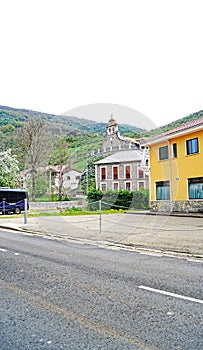 Panoramic of Cofiñal with Parish of San Adriano Castilla y León