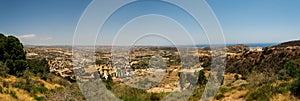 A panoramic countryside view from Pissouri village viewpoint, Cyprus