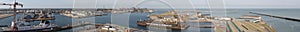 Panoramic Dunkerque harbour