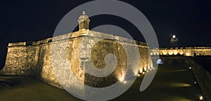 Panoramic of El Morro in Old San Juan Puerto Rico