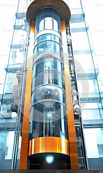 Panoramic elevator in atrium 1695523867831 2