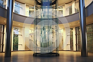 Panoramic elevator in atrium 1695523867831 3
