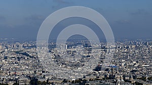 Panoramic footage in 4k with Paris from Montparnasse tower 10