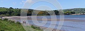 Panoramic Glenariff Waterfoot Beach and Glen Antrim Northern Ireland