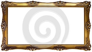 Panoramic Golden Frame Cutout