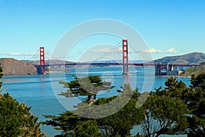 Panoramic of The Golden Gate Bridge