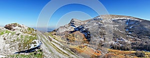 Panoramic of Gorbea mountain. Basque Country