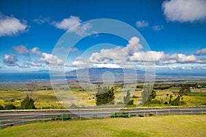 Panoramic, gorgeous view of Maui from Kula