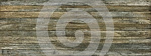 Panoramic grunge background of old wood boards