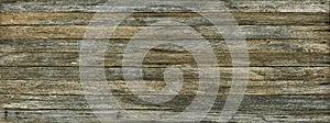 Panoramic grunge background of old wood boards photo