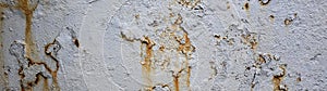 Panoramic grunge metal texture. Empty rusty or metal surface texture. Old metal iron panel