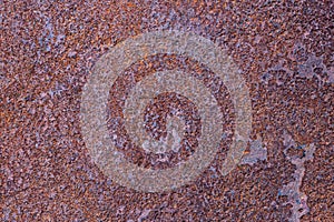 Panoramic grunge rusty metal texture, rust and oxidation metal background. Old metal iron panel.