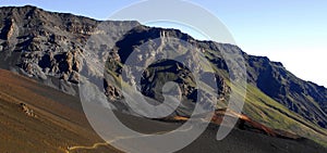 Panoramic Haleakala crater