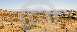 Panoramic high desert cityscape scenery