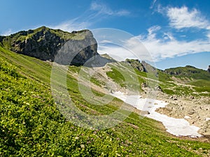 Panoramic hike at the Nebelhorn in Allgau