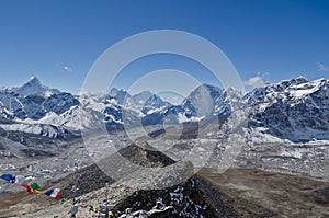 Panoramic Himalaya landscape