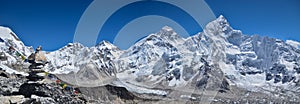 Panoramic Himalaya landscape