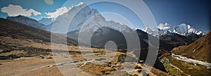Panoramic Himalaya landscape