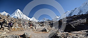 Panoramic Himalaya landscape