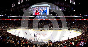 Panoramic Hockey night in Canada