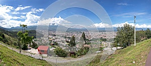 Panoramic Ibarra, Ecuador.