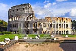 Panoramic image of Colosseum