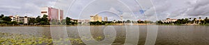 Panoramic image of downtown Lakeland, Florida photo