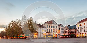 Panoramic image of the Dutch city Deventer photo
